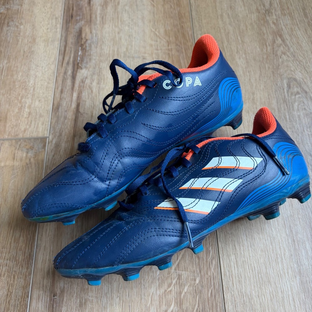 Adidas Size 7 Copa Sense.4 FxG Soccer Cleats Men's Blue Orange GW4968 FG